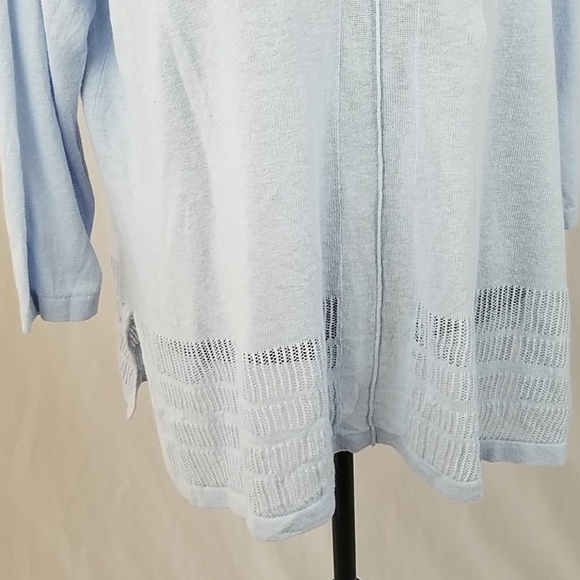 Rachel Zoe L linen blend lightweight sweater - Picture 3 of 7